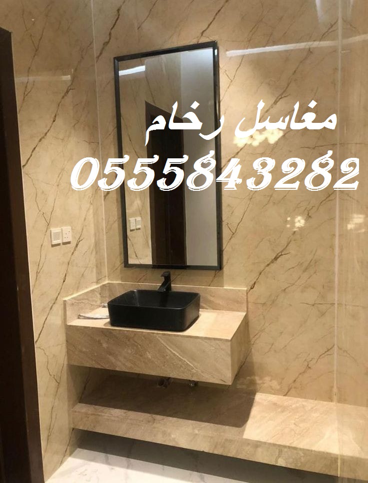 مغاسل رخام , ديكورات مغاسل حمامات جديدة